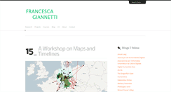 Desktop Screenshot of francescagiannetti.com